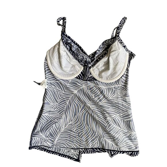 Miraclesuit Tankini Swimsuit Top 10 Love Knot Underwire Flyaway Tummy Control - Picture 4 of 8